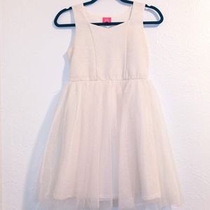 Pinky Girls Sz XL (14/16) White Dress Cute!